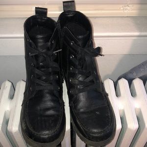 boys black rain/snow boots